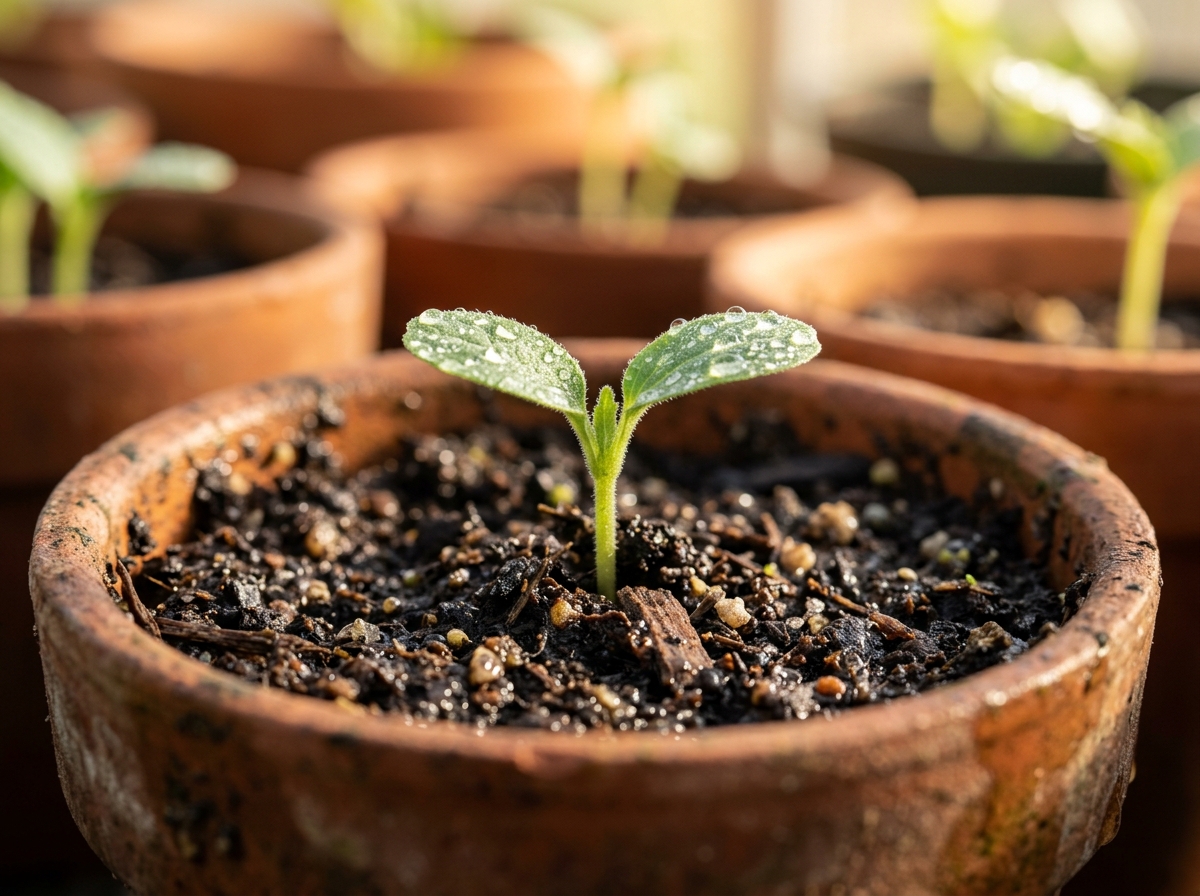 Botanical seedling stage